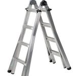 Cosco 18 ft. Reach Aluminum Telescoping Multi-Position Ladder