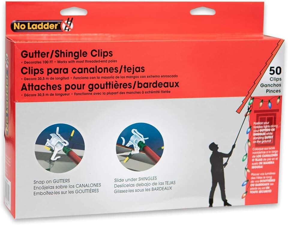 No Ladder Gutter and Shingle Clips
