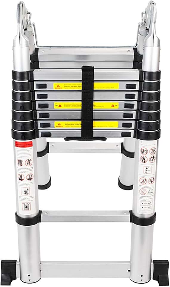 16.5-foot Aluminum Telescopic Extension Ladder