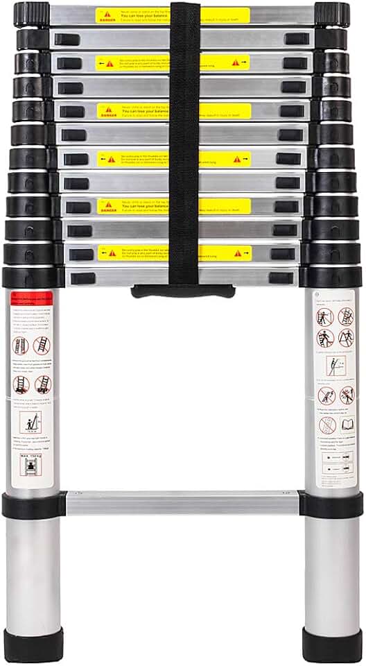 12.5-foot Aluminum Telescopic Extension Ladder