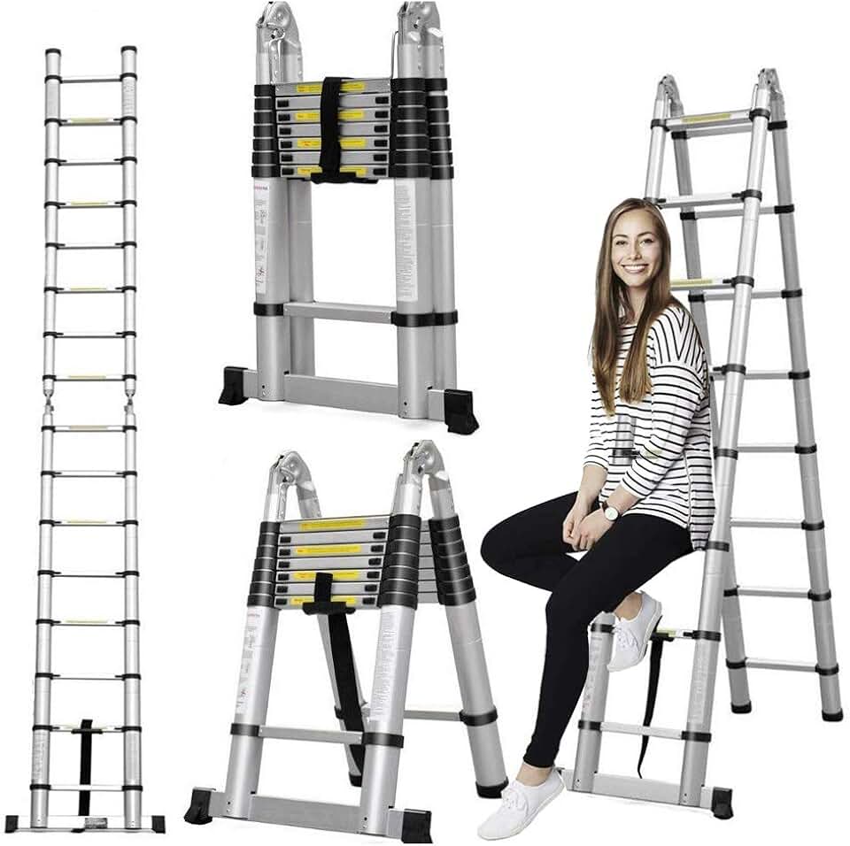 16.5-foot Telescoping A-Frame Multi-Purpose Ladder