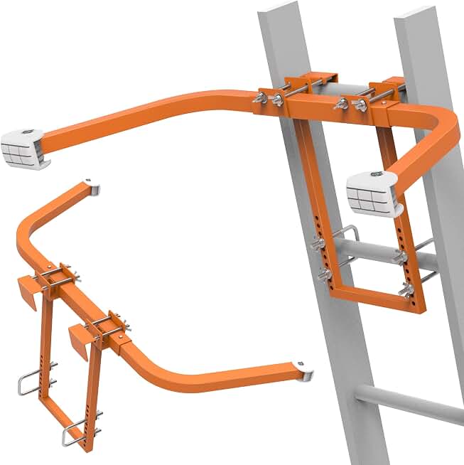 Extended Ladder Stabilizer for Roof, Gutter, and Wall