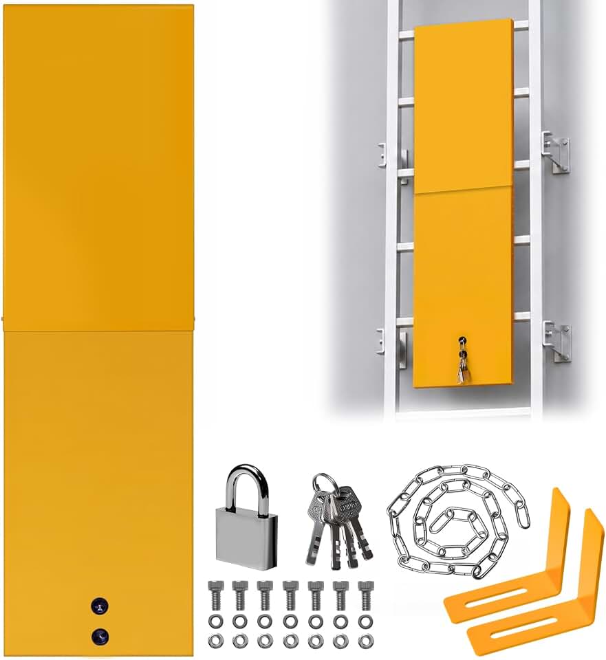 Stainless Steel Anti-Climb Fixed Ladder Guard