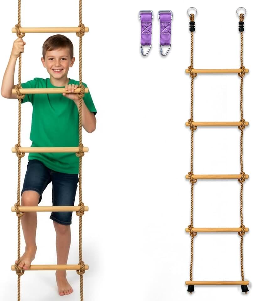 Trailblaze Wooden Rope Ladder for Kids