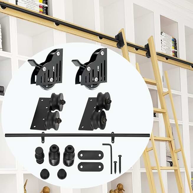 8 ft Sliding Library Ladder Hardware Kit
