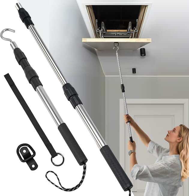Extendable Attic Pull Down Hook, 40-Inch