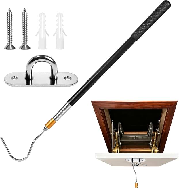 63-Inch Telescopic Attic Pull Down Rod