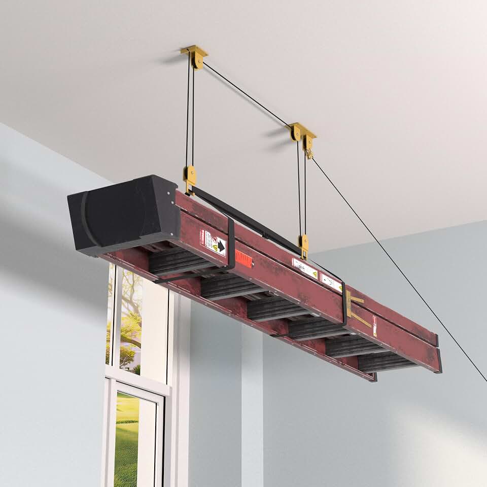 TRUSOON Ladder Storage Pulley Hoist