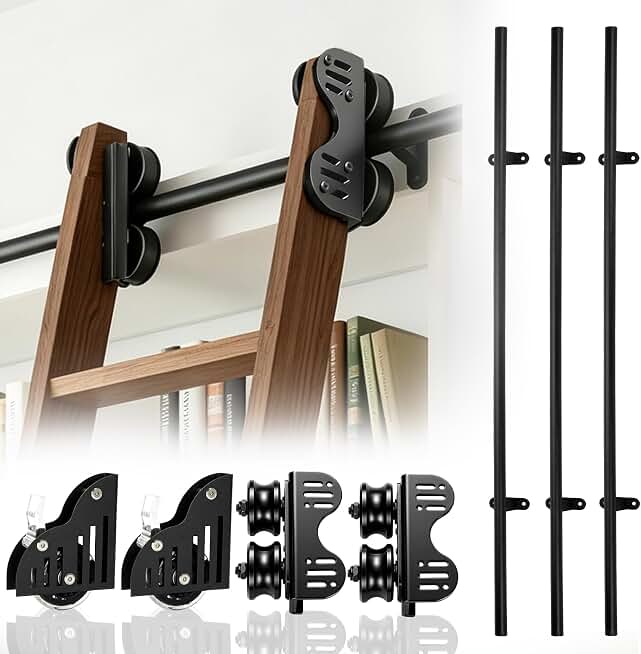 12 ft Sliding Library Ladder Hardware Kit